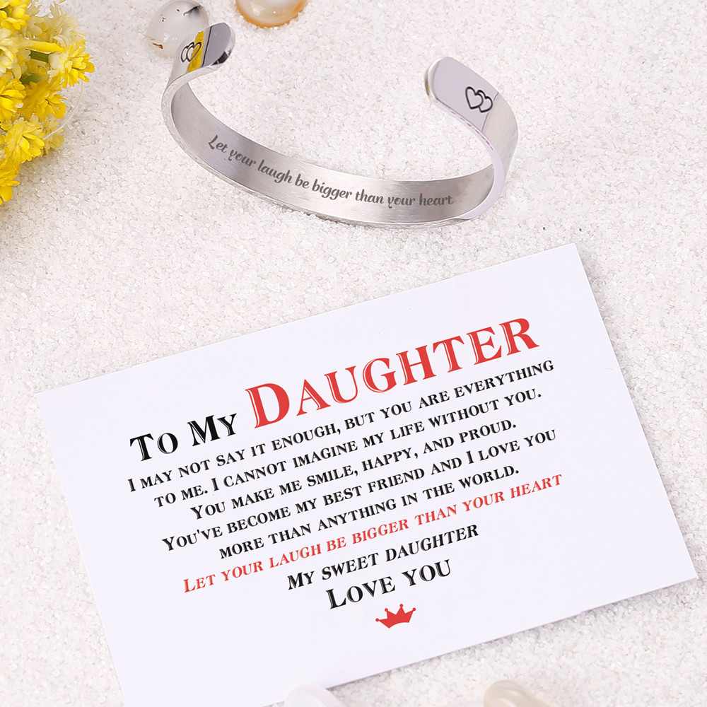 To My Daughter "Let your laugh be bigger than your heart"Bracelet - SARAH'S WHISPER