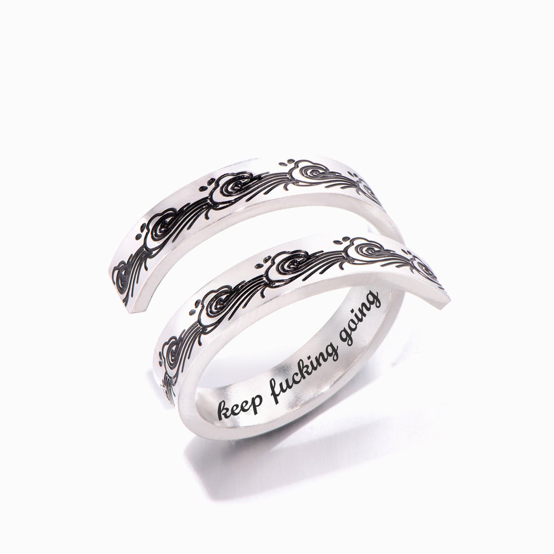 "A little progress each day adds up to big results" Adjustable Ring