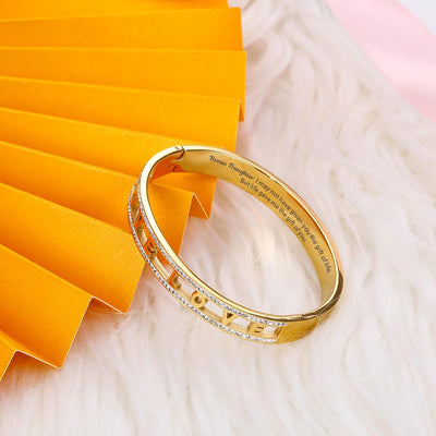 To My Bonus Daughter "Bonus Daughter I may not have given you the gift of life but life gave me the gift of you." Hollow-carved Bracelet [💞 Bracelet +💌 Gift Card + 🎁 Gift Box + 💐 Gift Bouquet] - SARAH'S WHISPER
