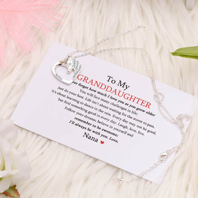 [CUSTOM NAME] To My GRANDDAUGHTER "Never forget how much I love you as you grow older" Unicorn Necklace - SARAH'S WHISPER