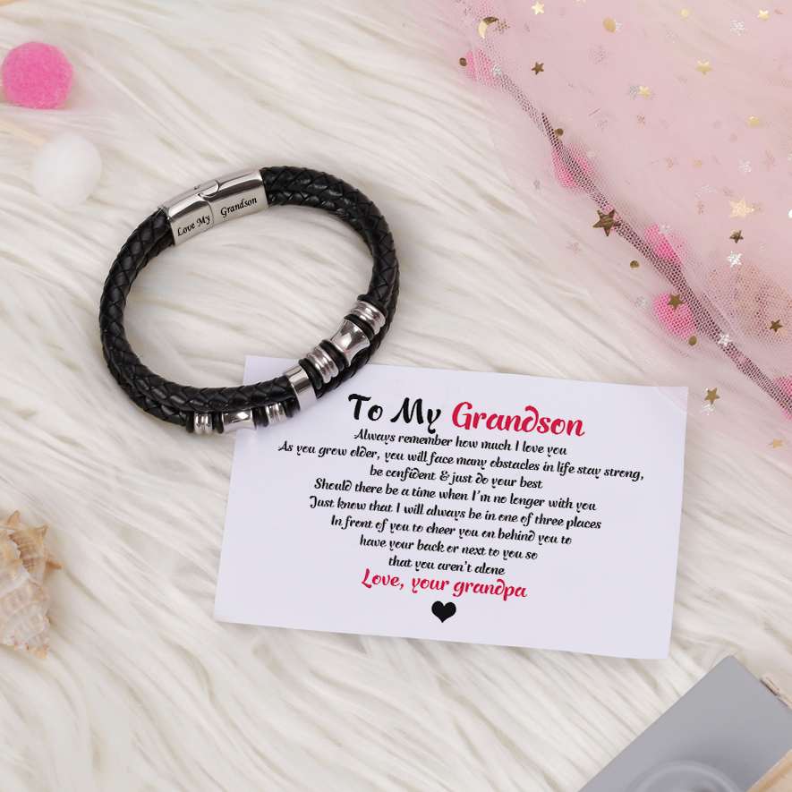 To My Grandson "Love My Grandson" Bracelet - SARAH'S WHISPER