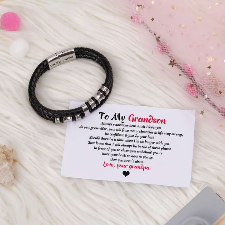 To My Grandson "Love My Grandson" Bracelet - SARAH'S WHISPER