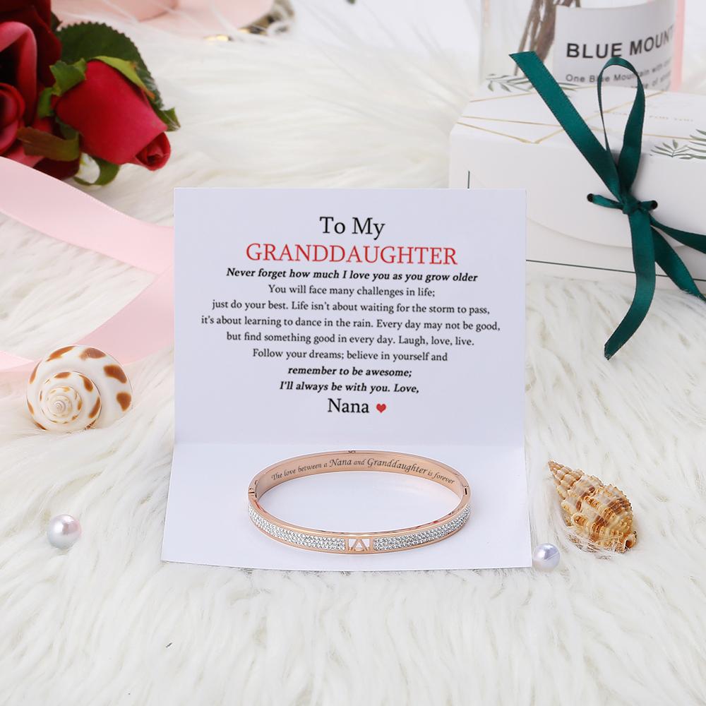To My GRANDDAUGHTER "The love between a Nana and Granddaughter is forever" Bracelet - SARAH'S WHISPER