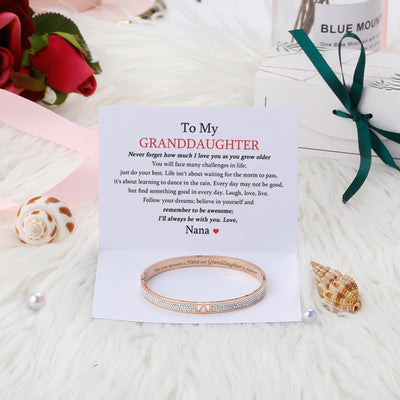 To My GRANDDAUGHTER "The love between a Nana and Granddaughter is forever" Bracelet - SARAH'S WHISPER