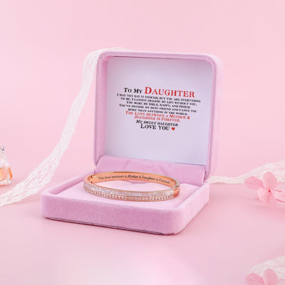 To My Daughter "The Love between a Mother & Daughter is Forever" Bracelet - SARAH'S WHISPER