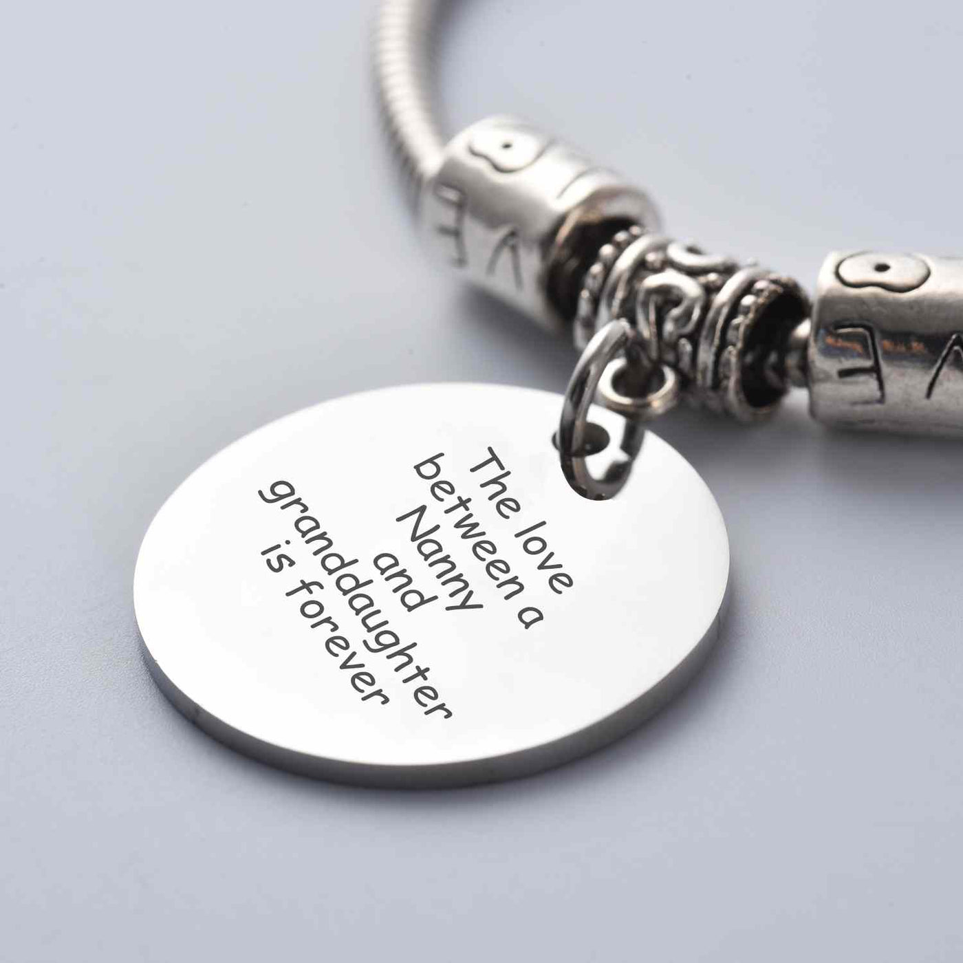 To My GRANDDAUGHTER "The love between a Nanny and Granddaughter is forever" Bracelet - From Nanny - SARAH'S WHISPER