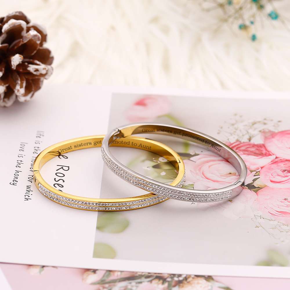 To My Sister/Friend "Great sisters get promoted to Aunt" Bracelet - SARAH'S WHISPER