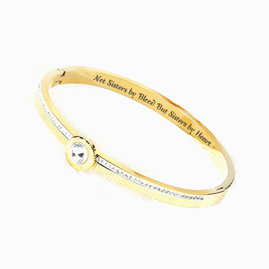 For My Best Friend "Not Sisters by Blood But Sisters by Heart" Rome Number Bracelet [💞 Bracelet +💌 Gift Card + 🎁 Gift Bag + 💐 Gift Bouquet]