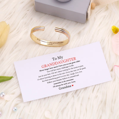 [Optional Address] To My GRANDDAUGHTER "The love between a [grandma] and granddaughter is forever" Bracelet [💞 Bracelet +💌 Gift Card + 🎁 Gift Box + 💐 Gift Bouquet] - SARAH'S WHISPER