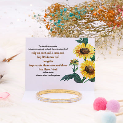 To My Aunt "Only an aunt and a niece can hug like mother and daughter keep secrets like a sister and share love like a friend"Bracelet - SARAH'S WHISPER
