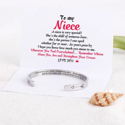 [Multiple Family Members] "WHENEVER YOU FEEL OVERWHELMED... REMEMBER WHOSE... YOU ARE AND STRAIGHTEN YOUR CROWN" BRACELET AND MEN'S BRACELETS - SARAH'S WHISPER