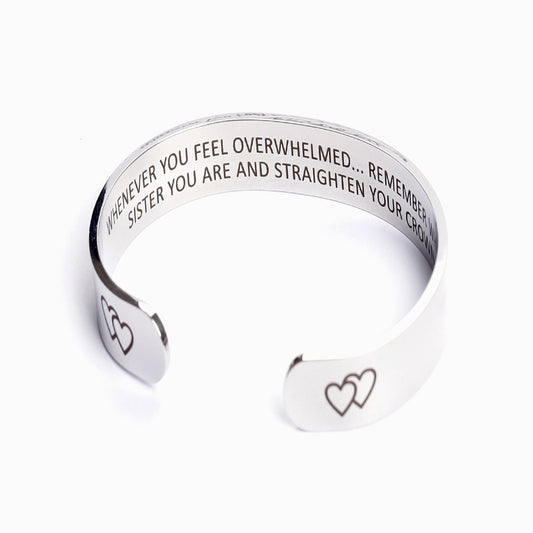 "Remember...You Are and Straighten Your Crown" Bracelet