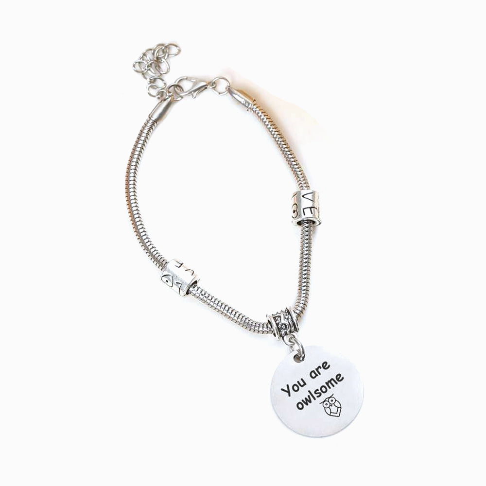 [Custom Name] To My Granddaughter "I AM THE STORM" Bracelet [💞 Bracelet +💌 Gift Card + 🎁 Gift Box + 💐 Gift Bouquet]