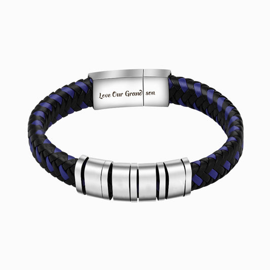 To Our Grandson "Love Our Grandson" Men's Bracelet