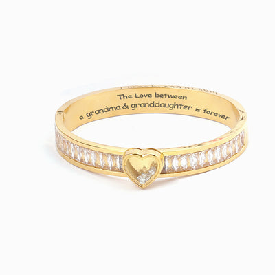 [Optional Address] To My GRANDDAUGHTER "The love between a [grandma] and granddaughter is forever" Bracelet [💞 Bracelet +💌 Gift Card + 🎁 Gift Box + 💐 Gift Bouquet]