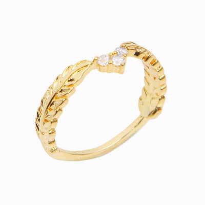 ''Be-leaf in your heart'' Ring