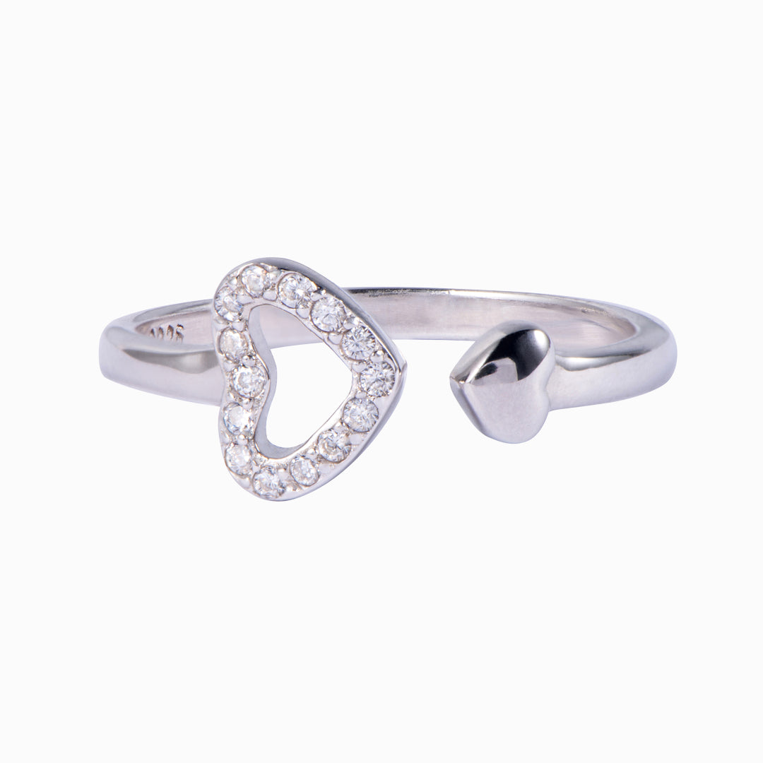 To My Bonus Daughter "I LOVE YOU & I'm so proud of you!" Double Heart Ring