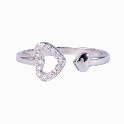 To My Bonus Daughter "I LOVE YOU & I'm so proud of you!" Double Heart Ring