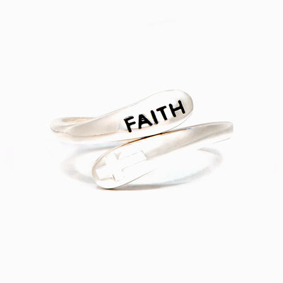 "May the oasis of faith in your heart be fulfilled with possibilities, my daughter. God will always watch over you, and so will I." Adjustable Ring