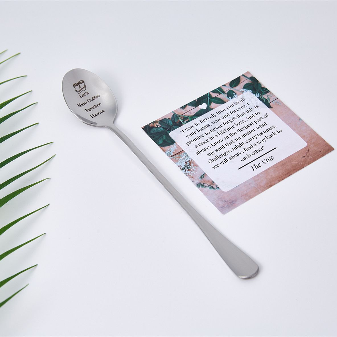 To My Lover "Let's Have Coffee Together Forever" Spoon - SARAH'S WHISPER
