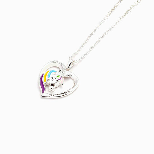 [Personalized Text] "Always be yourself. Unless you can be a unicorn. Then always be a  unicorn." Unicorn Necklace