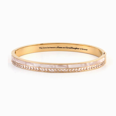 To My GRANDDAUGHTER "The love between a Nana and Granddaughter is forever" Diamond And Fritillary Bracelet