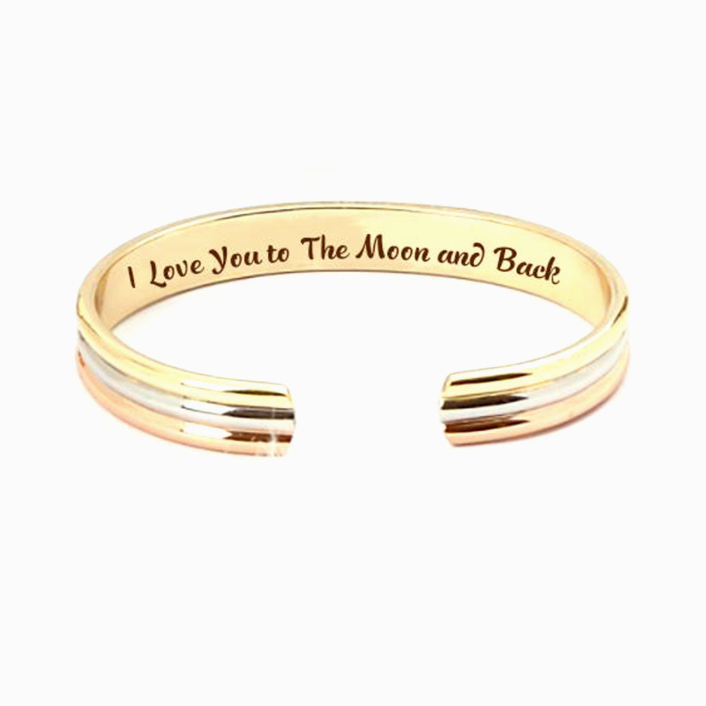 To My Daughter "I Love You to The Moon and Back" Bracelet