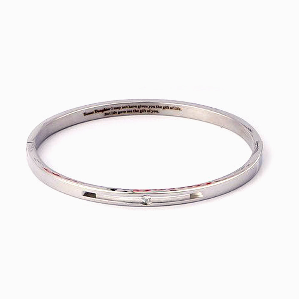 To my Bonus Daughter "BONUS DAUGHTER, I MAY NOT HAVE GIVEN YOU THE GIFT OF LIFE. BUT LIFE GAVE ME THE GIFT OF YOU" Bracelet