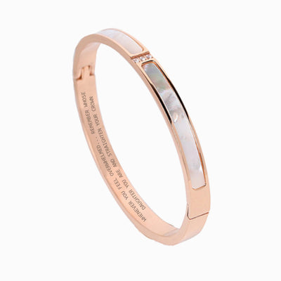To My Daughter "Whenever You Feel Overwhelmed... Remember Whose  Daughter You Are and Straighten Your Crown" Bracelet