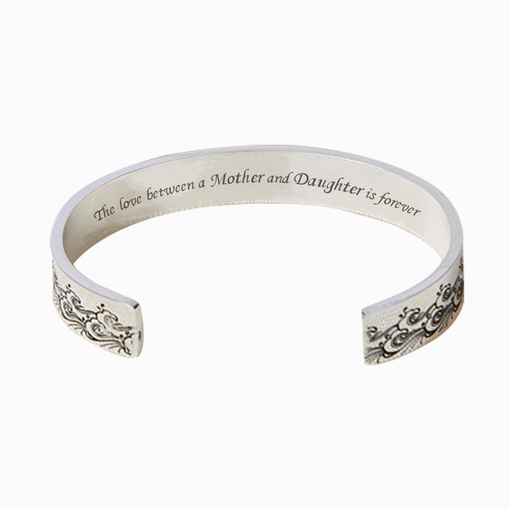 To My Daughter "The love between a Mother and Daughter is forever" Ocean Wave Bracelet