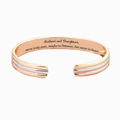 To My Daughter "Mothers and Daughters, never truly part, maybe in distance, but never in heart" Bracelet