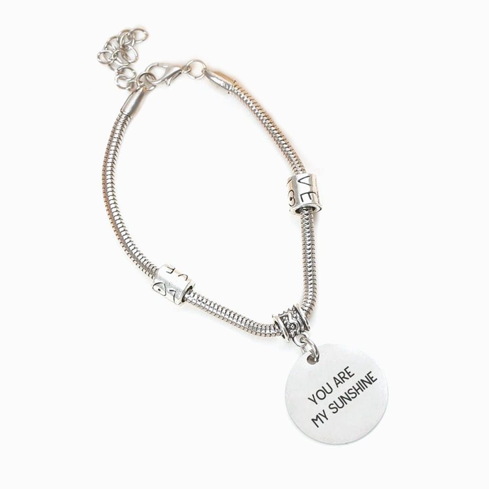 To My Daughter "you Are My Sunshine" Sunflower Bracelet
