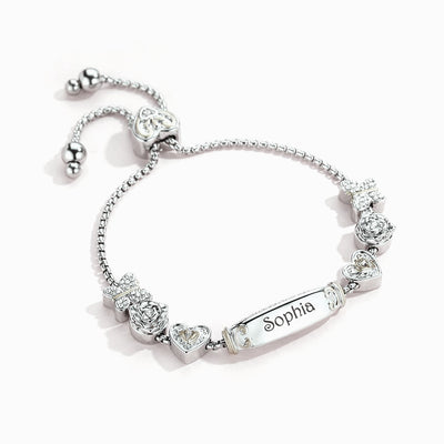 To My GRANDDAUGHTER "[Grandma] Loves you! " Lucky Beads Bracelet