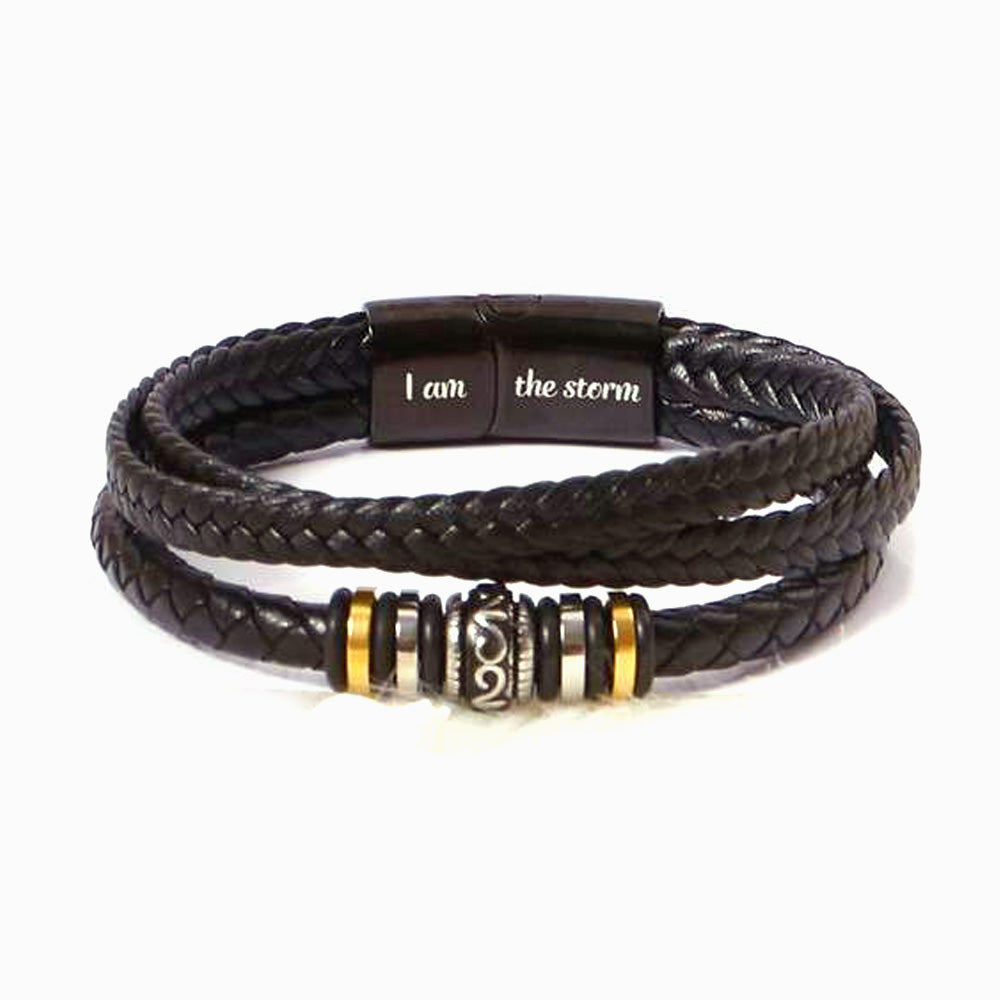To My Son "I am the storm" Bracelet