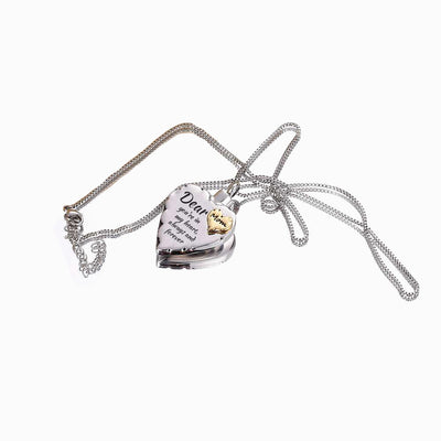 To My Mom"Dear Mom you're in my heart, always & forever." Necklace