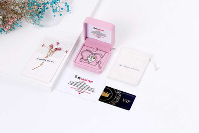 To My Mom"Together forever, never apart" Necklace[💞 Necklace +💌 Gift Card + 🎁 Gift Box + 💐 Gift Bouquet] - SARAH'S WHISPER