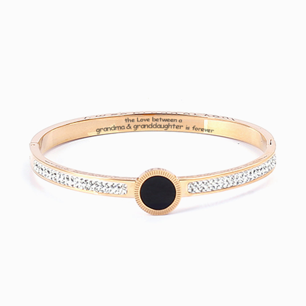 [Optional Address] To My GRANDDAUGHTER "The love between a [Grandma] and Granddaughter is forever" Bracelet [💞 Bracelet +💌 Gift Card + 🎁 Gift Bag + 💐 Gift Bouquet]