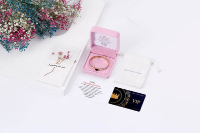 [Optional Address] To My GRANDDAUGHTER "The love between a [Grandma] and Granddaughter is forever" Bracelet [💞 Bracelet +💌 Gift Card + 🎁 Gift Bag + 💐 Gift Bouquet] - SARAH'S WHISPER