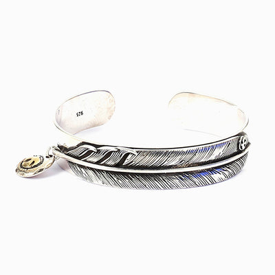 "Be as a Feather" Feather Bangle