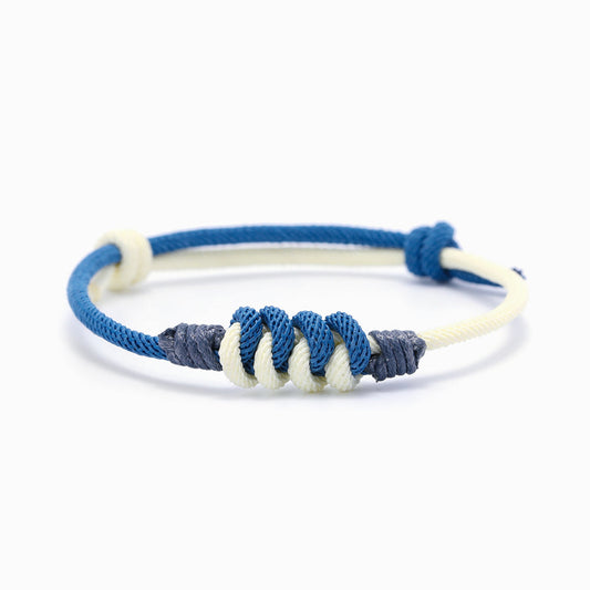 To My Grandson "Remember to forgive yourself." Blue Knot Bracelet