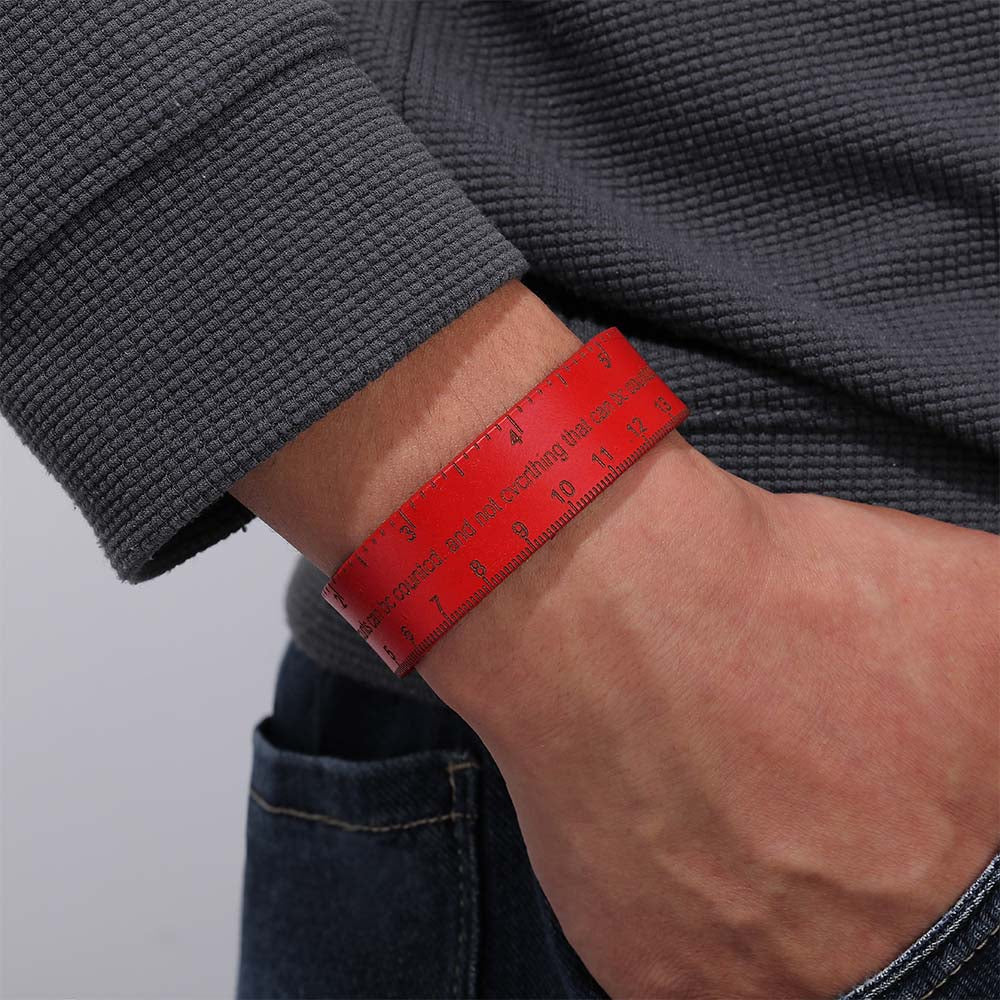 To My Son "Just keep growing" Ruler Bracelet