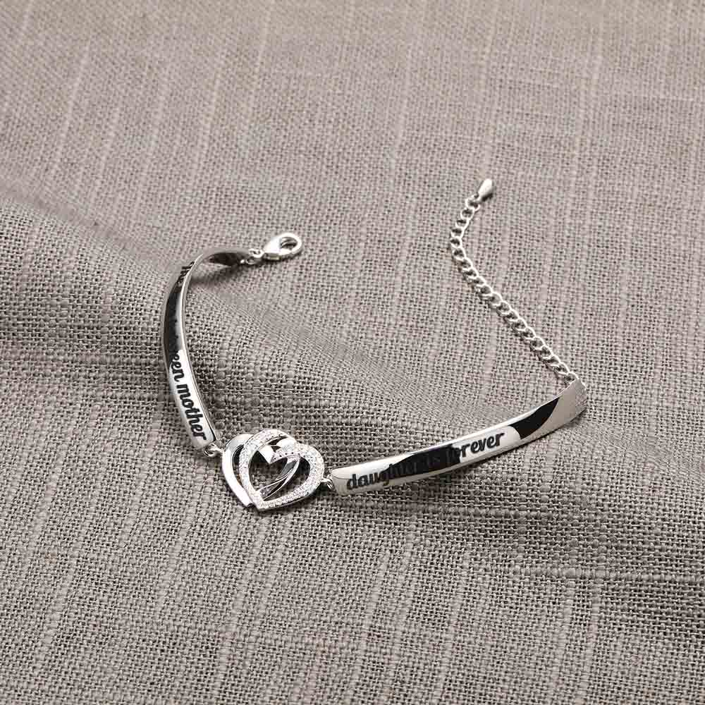 Double Heart Bracelet with Copper Plating - "Wish you a wonderful 2023" design