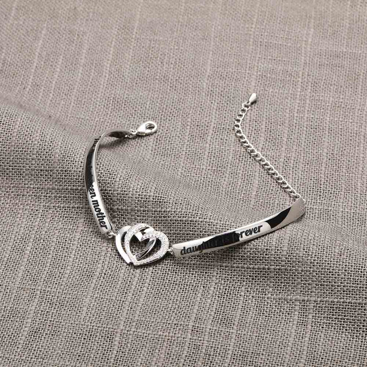 Double Heart Bracelet with Copper Plating - "Wish you a wonderful 2023" design