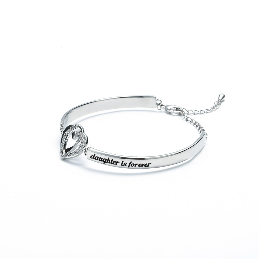 Double Heart Bracelet with Copper Plating - "Wish you a wonderful 2023" design