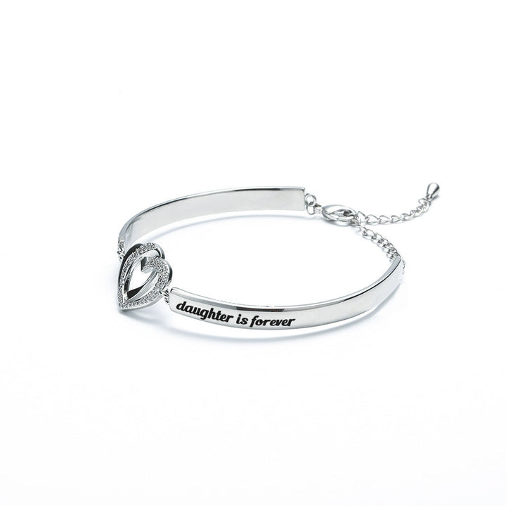 Double Heart Bracelet with Copper Plating - "Wish you a wonderful 2023" design