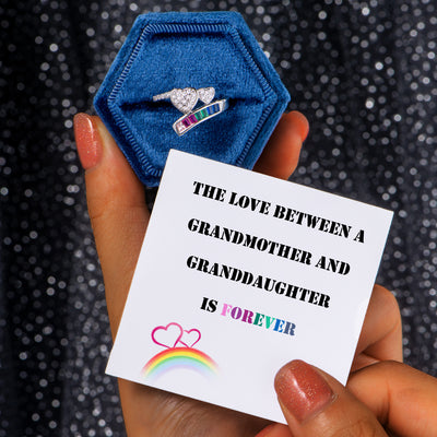 "The love between a grandmother and granddaughter is forever" Ring