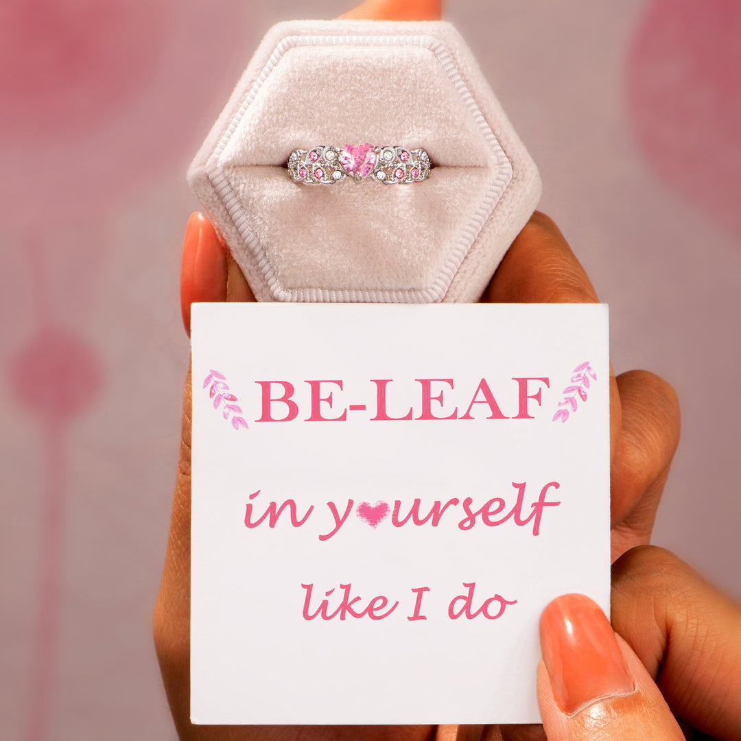 "BE-LEAF in yourself like I do"Ring