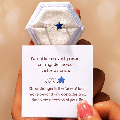 "Rise to the occasion of your life" Sterling Silver Adjustable Ring