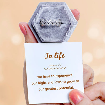 "In life, we have to experience our highs and lows to grow to our greatest potential." Ring
