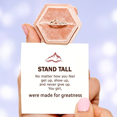 "You girl, were made for greatness" Adjustable Ring